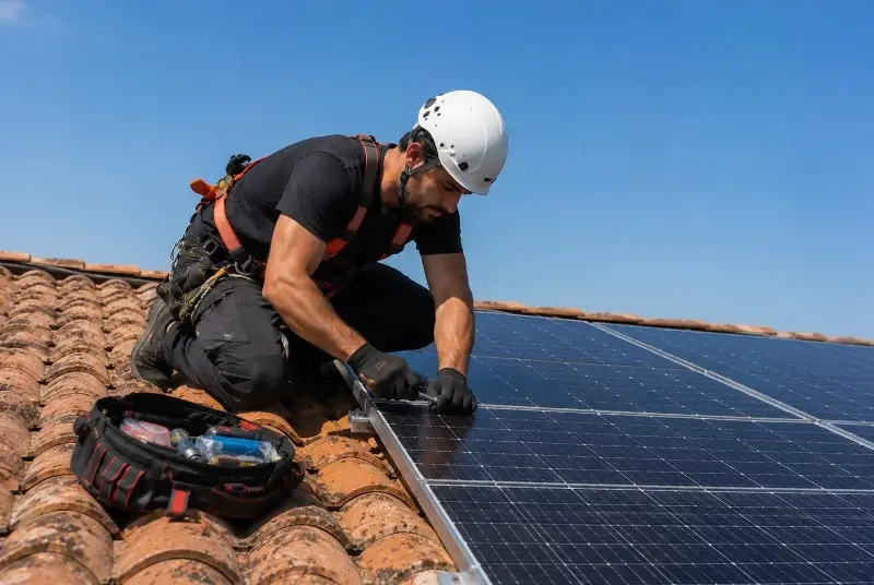 Maintenance et monitoring de panneaux solaires à Angoulins